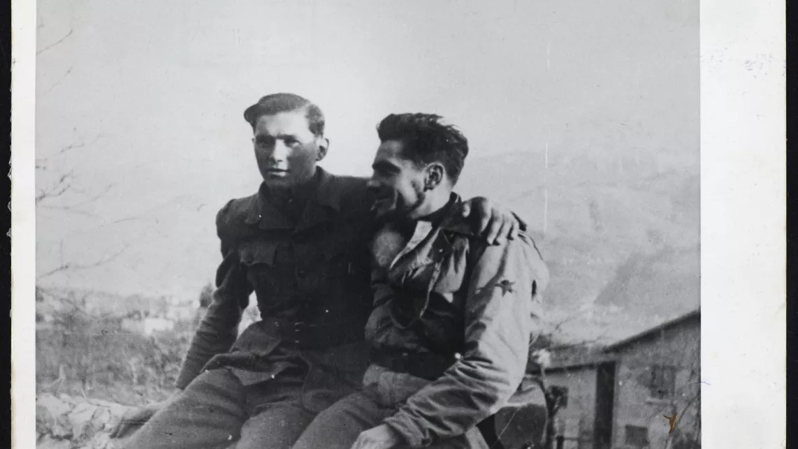 Etienne Poitau et un autre résistant de la Compagnie Stéphane, coll. Musée de la Résistance et de la Déportation - Département de l'Isère - 91.07.573